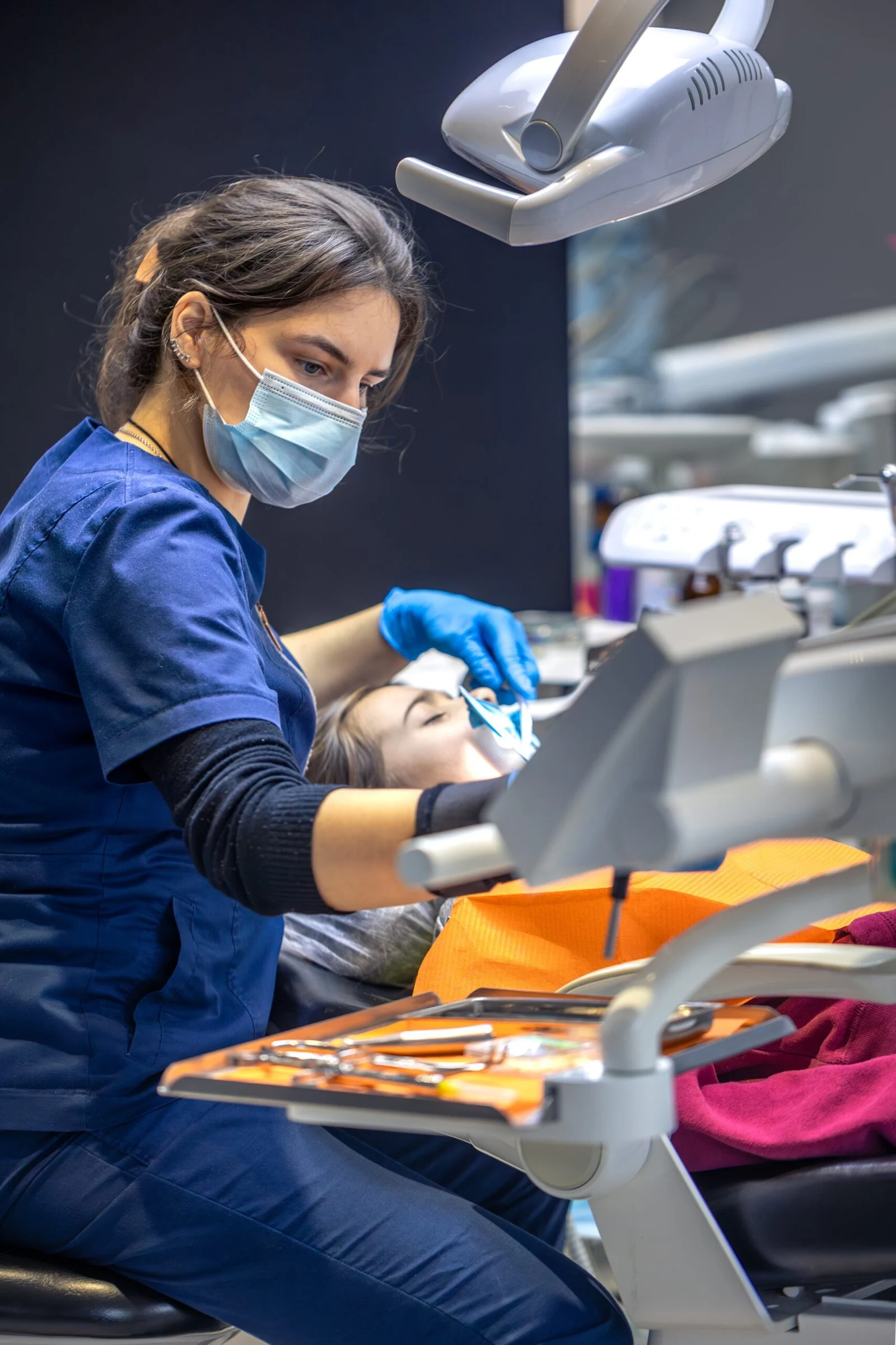Dental care in a clinical setting